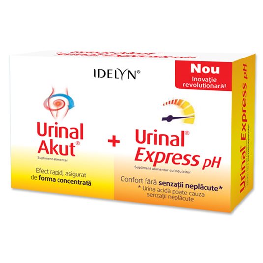 Urinal Akut 10 tb + Urinal Express pH 6 pliculete